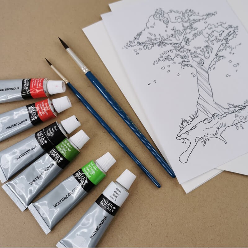 Set pictura acuarela Landscape Daler Rowney