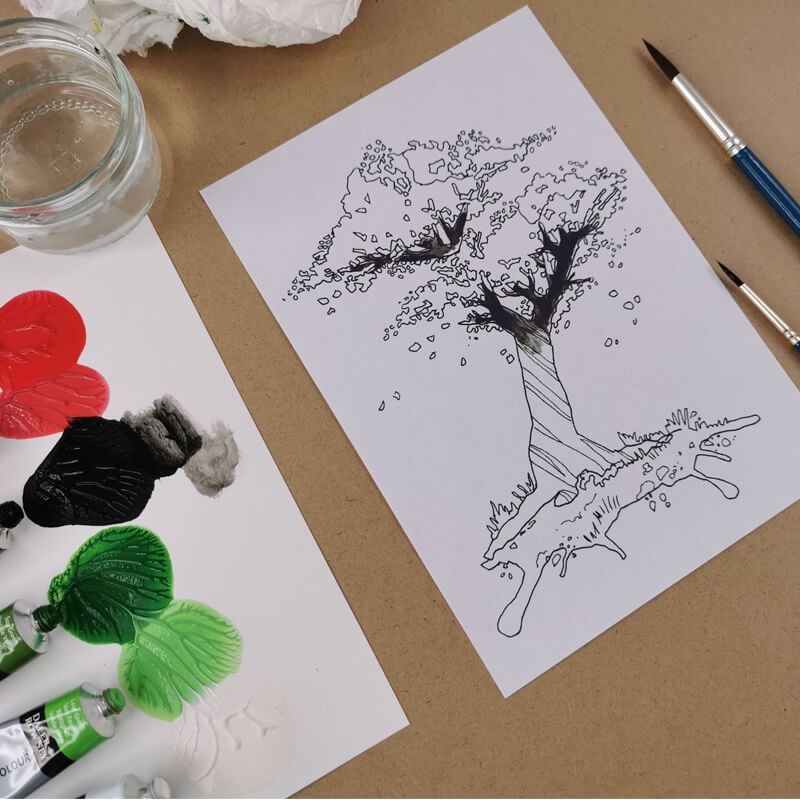 Set pictura acuarela Landscape Daler Rowney