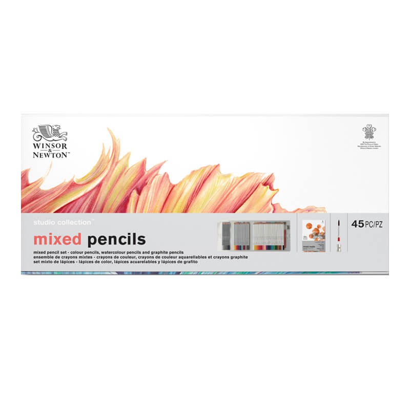 Set 45 creioane Studio Collection Box Mixed Winsor Newton