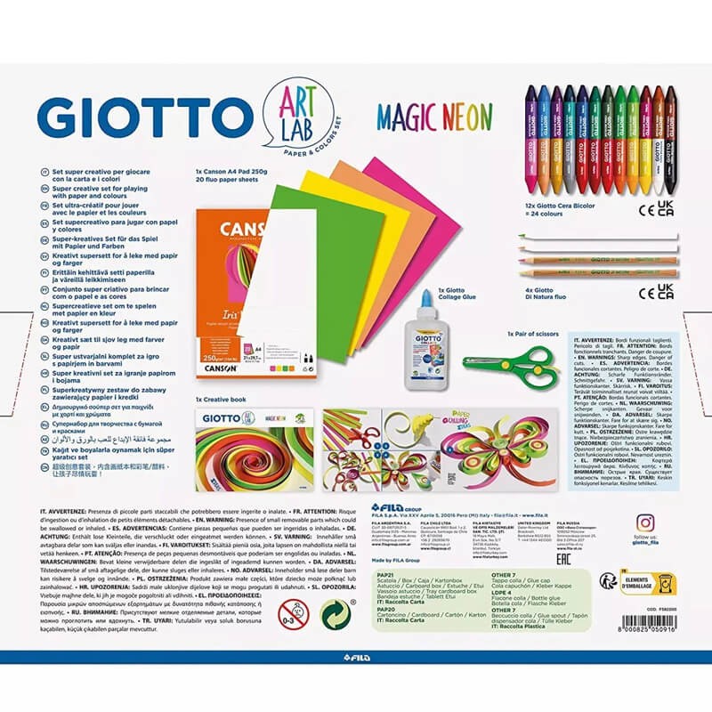 Set creativ Magic Neon Lab Giotto