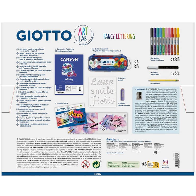 Set creativ Fancy Lettering Lab Giotto