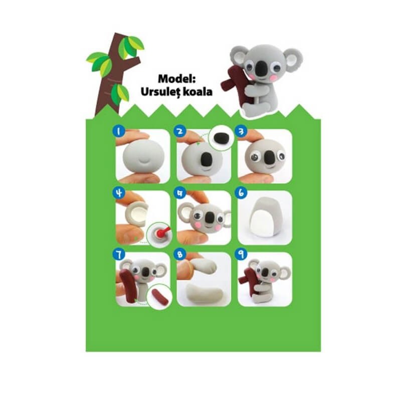 Plastilina mini clay urs Koala Amos