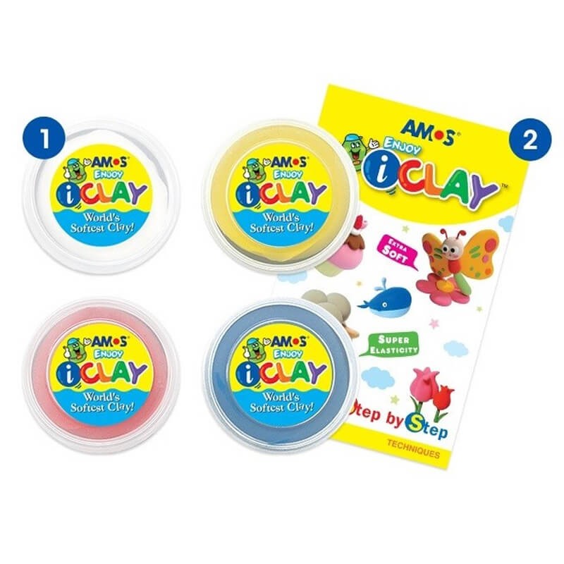 Set 4 plastilina Amos