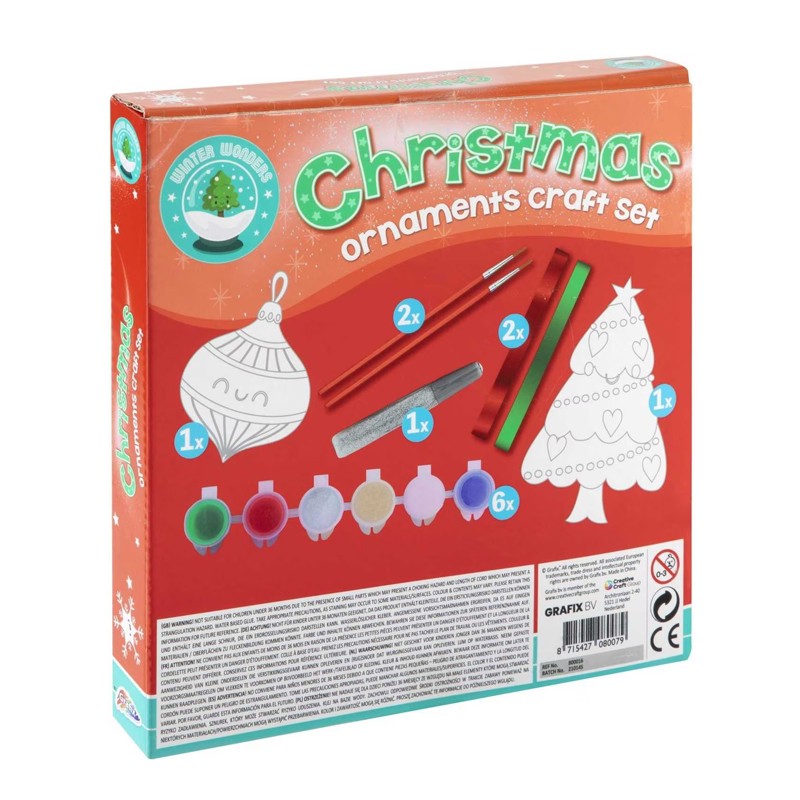 Set 2 ornamente Craciun Grafix