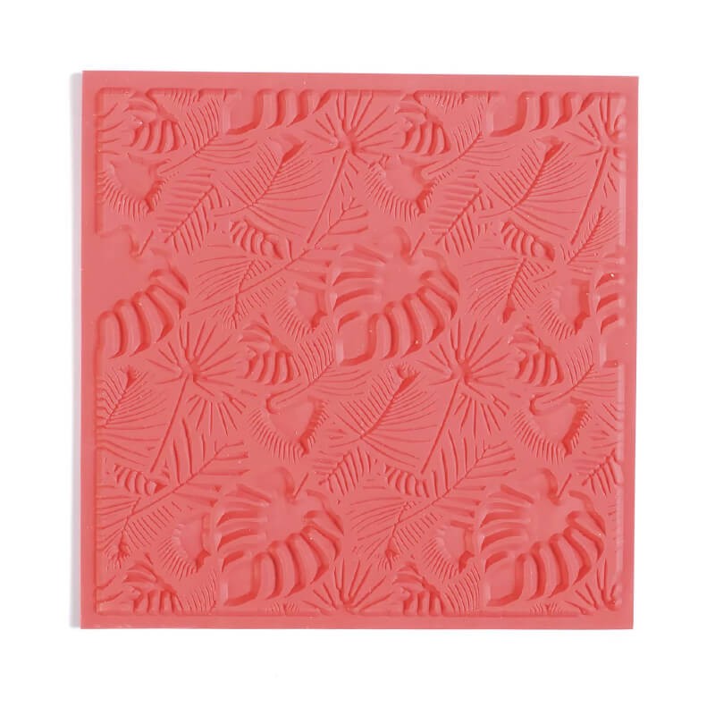 Sablon textura frunze 9x9cm Graine Creative