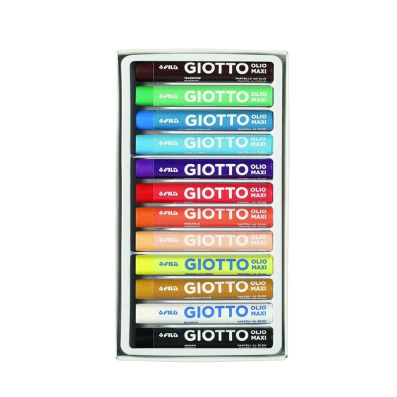 Set 12 pastel uleios Maxi Giotto