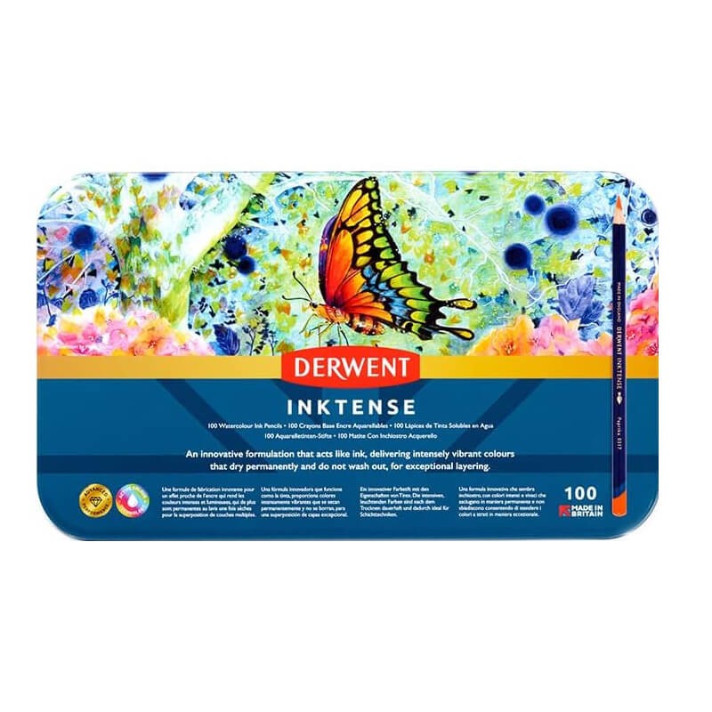 Set 100 creioane acuarela Inktense Derwent