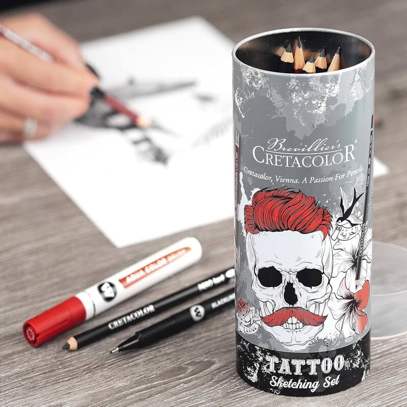 Set tattoo sketching Cretacolor
