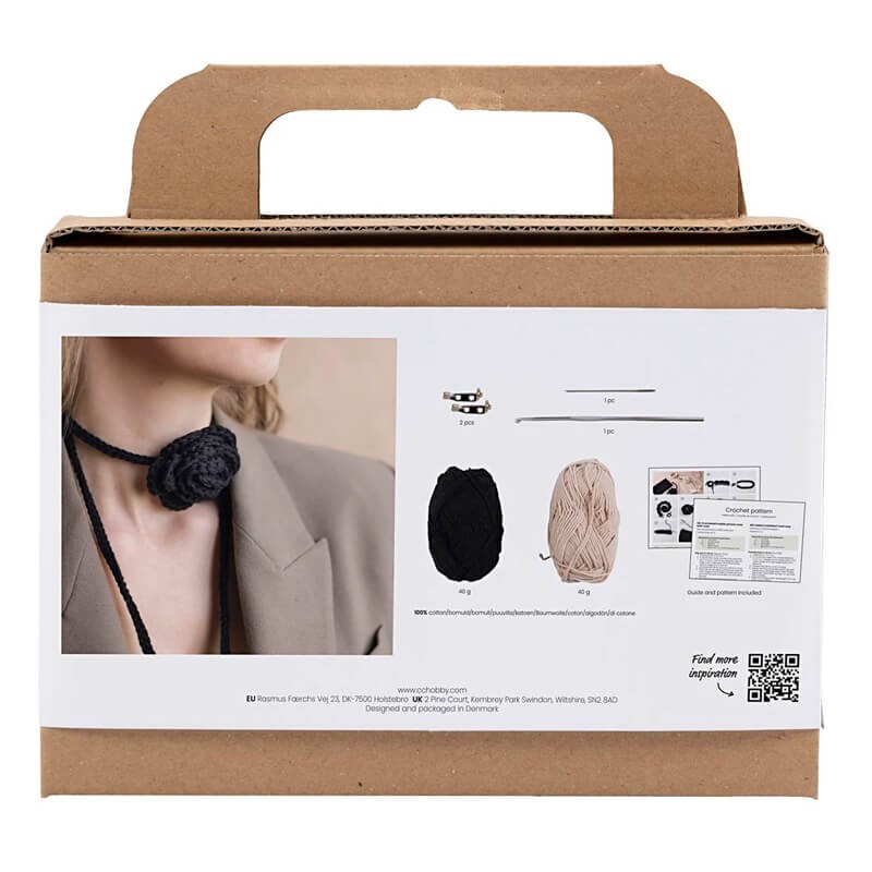 Kit croset husa trandafir