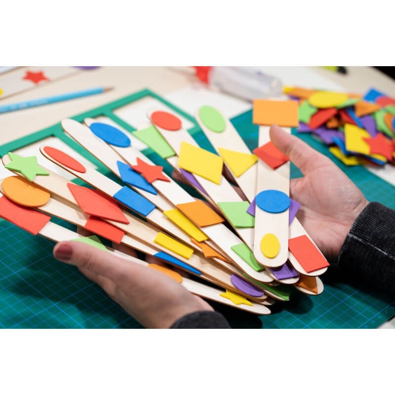 Set 50 betisoare lemn constructie Daco