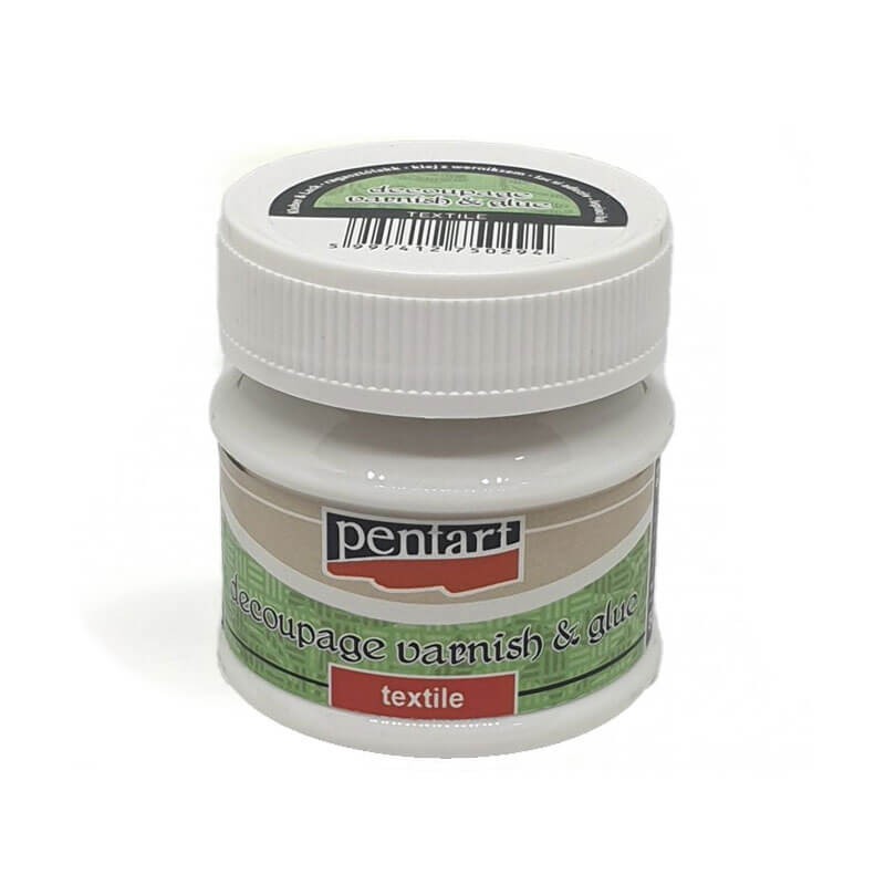 Vernis si adeziv decupaj textil Pentart 50ml