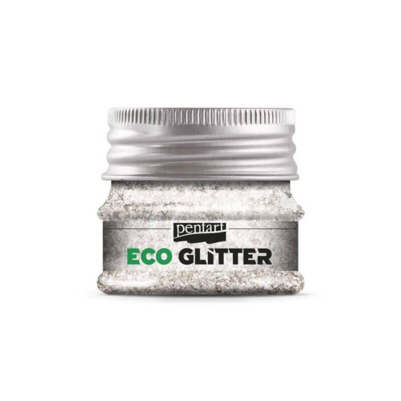 Sclipici natural Silver 15g Pentart