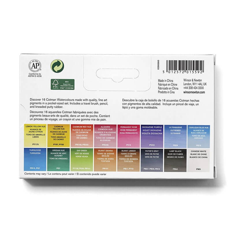 Set acuarela Deluxe Sketchers Pocket Cotman Winsor Newton