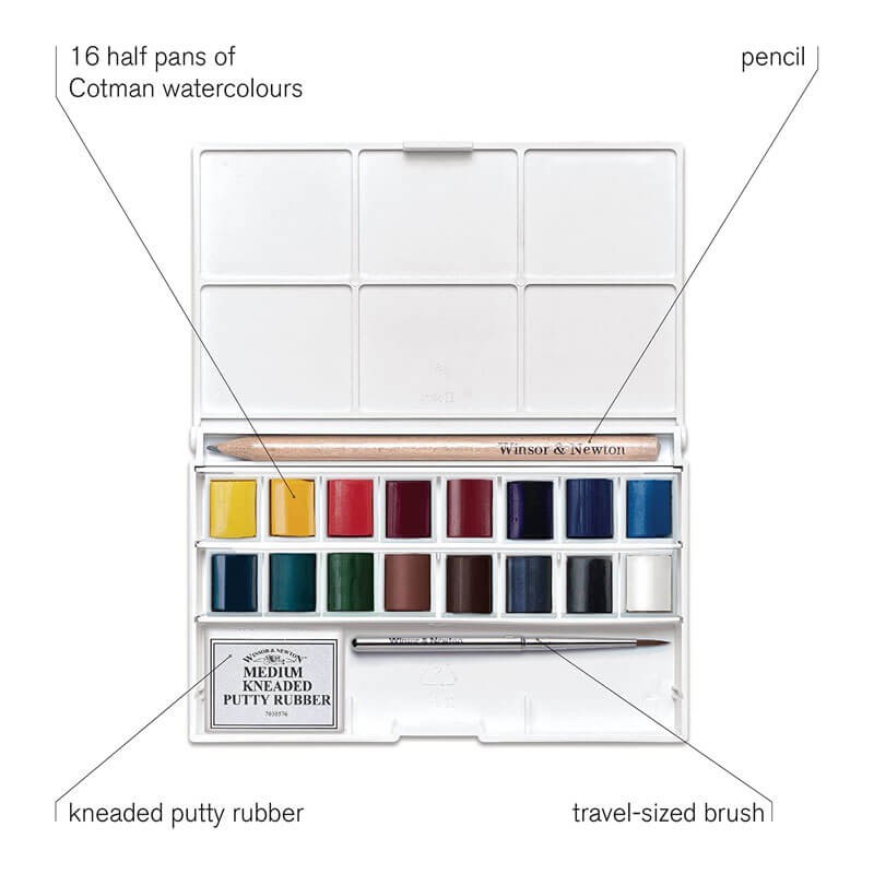 Set acuarela Deluxe Sketchers Pocket Cotman Winsor Newton