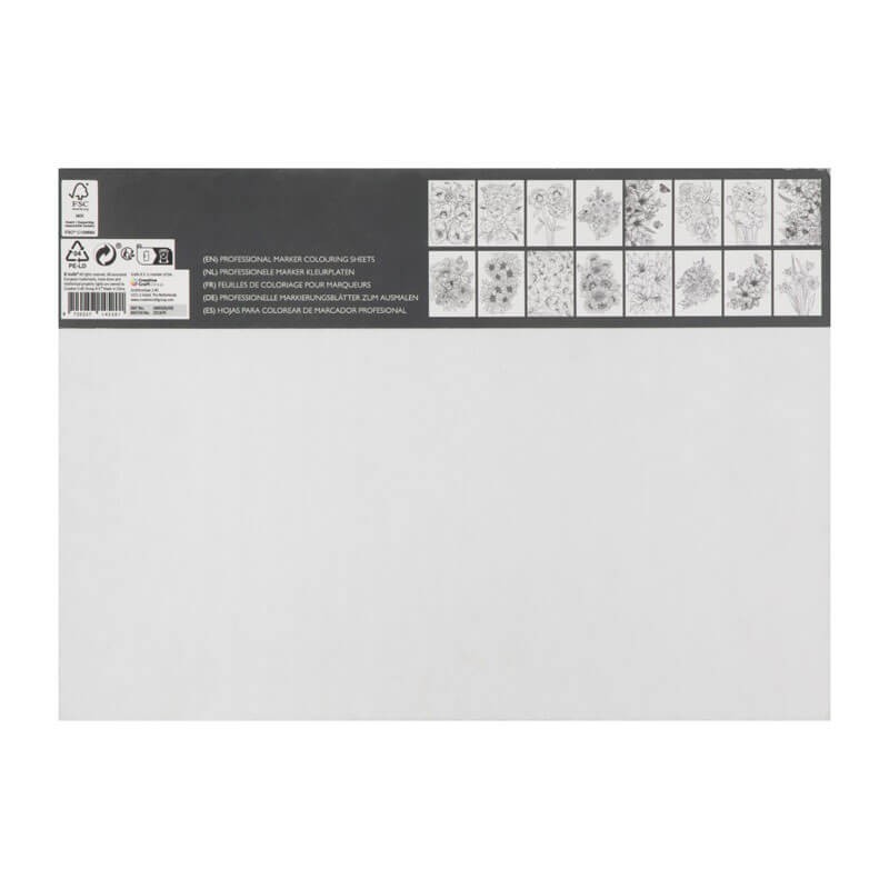 Carte colorat marker flori Grafix
