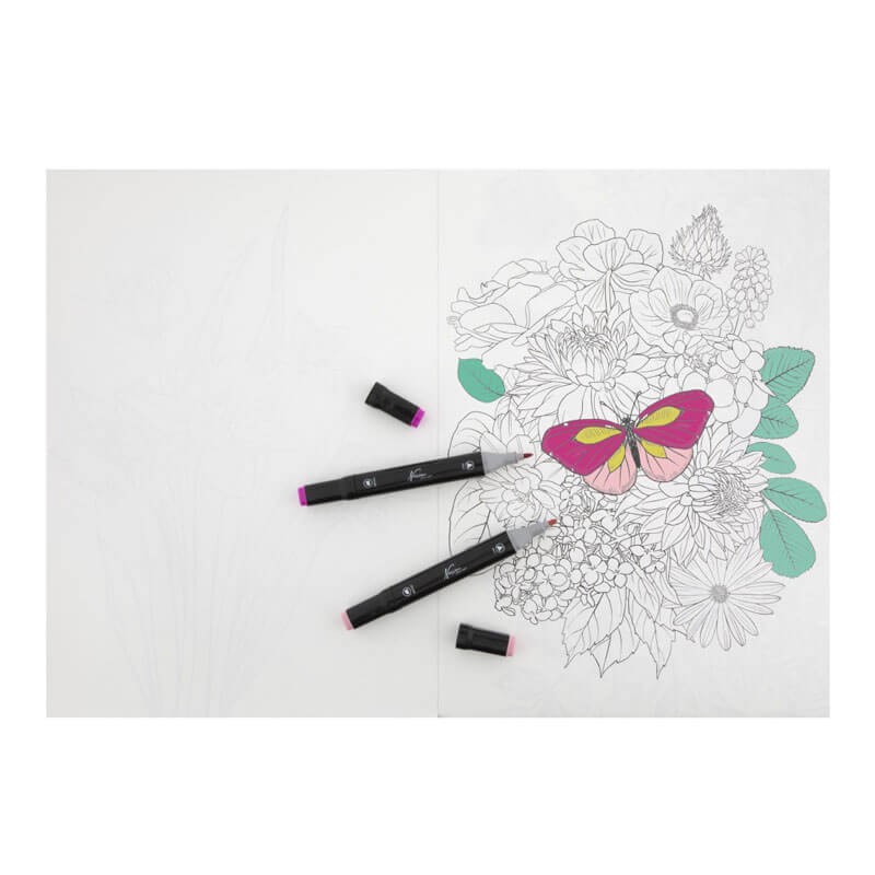 Carte colorat marker flori Grafix