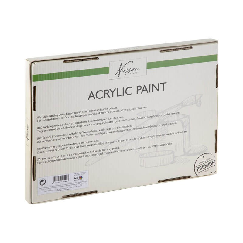 Set culori acrilice 24x22ml Grafix