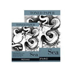 Bloc desen Toned Paper Sea Fabriano