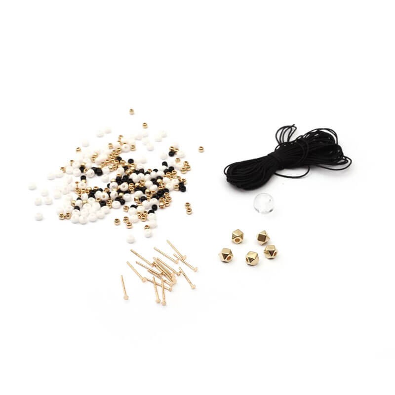 Kit bijuterii Gold-Black Bijoux Graine Creative