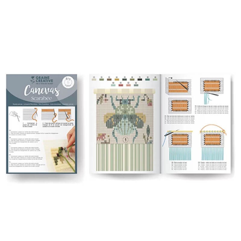 Kit tapiserie scarabeu Graine Creative