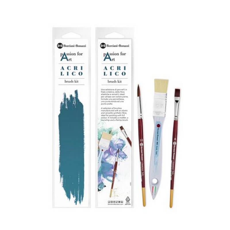 Set pensule pictura acrilic Borciani Bonazzi
