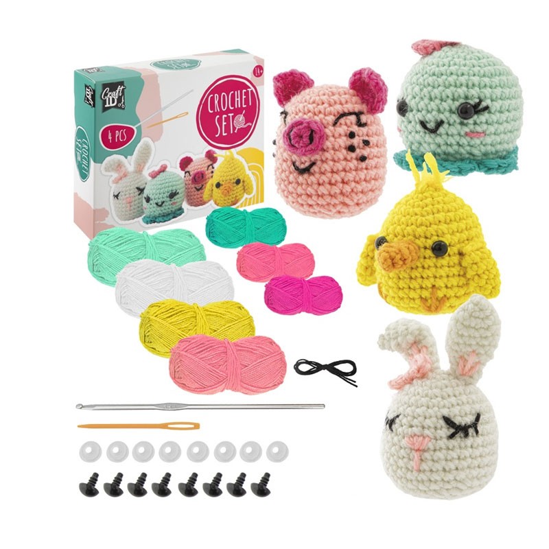Kit crosetat 4 animale Grafix