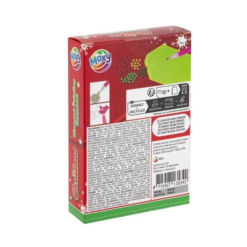 Ornament brad pictura diamante Stea Grafix