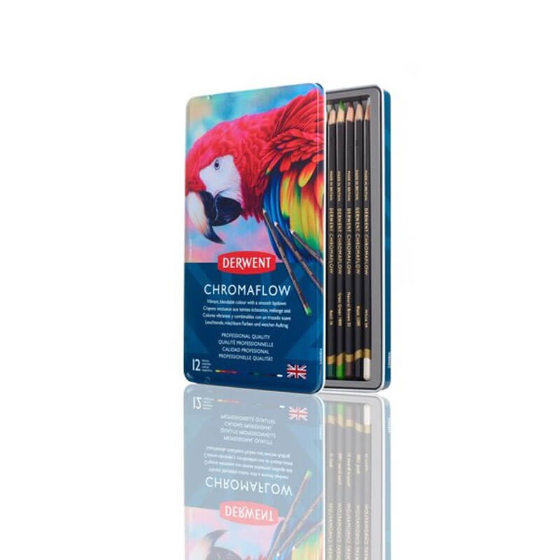 Set 12 creioane colorate Chromaflow Derwent