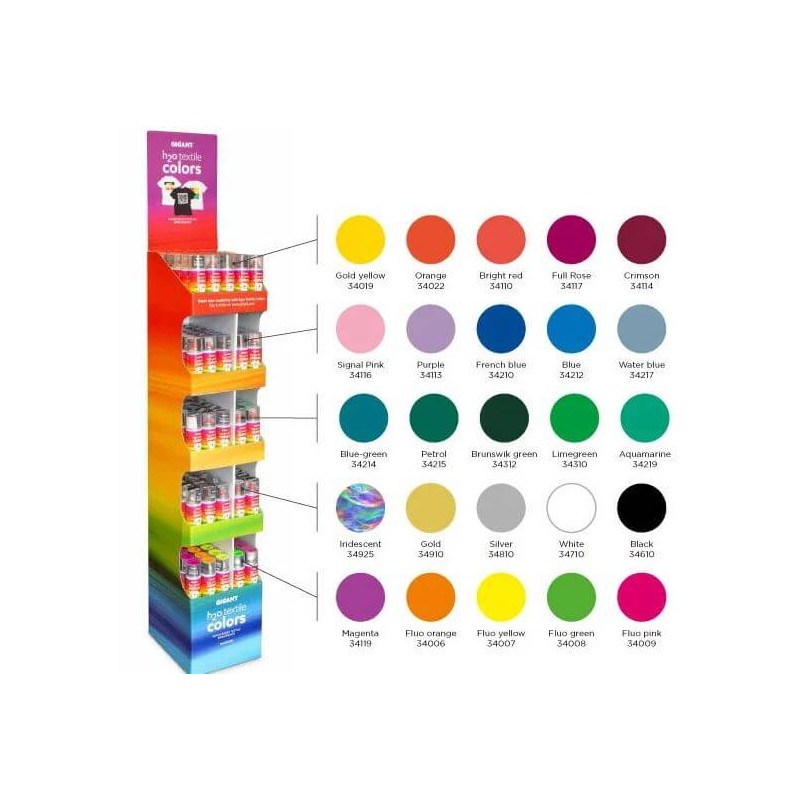 Culori textile spray H2O Textile Colors Ghiant