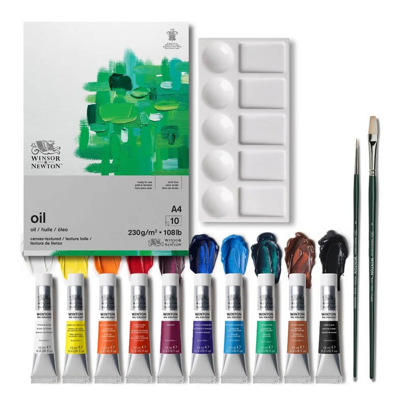 Set 14 culori ulei Essential Winsor & Newton Winton