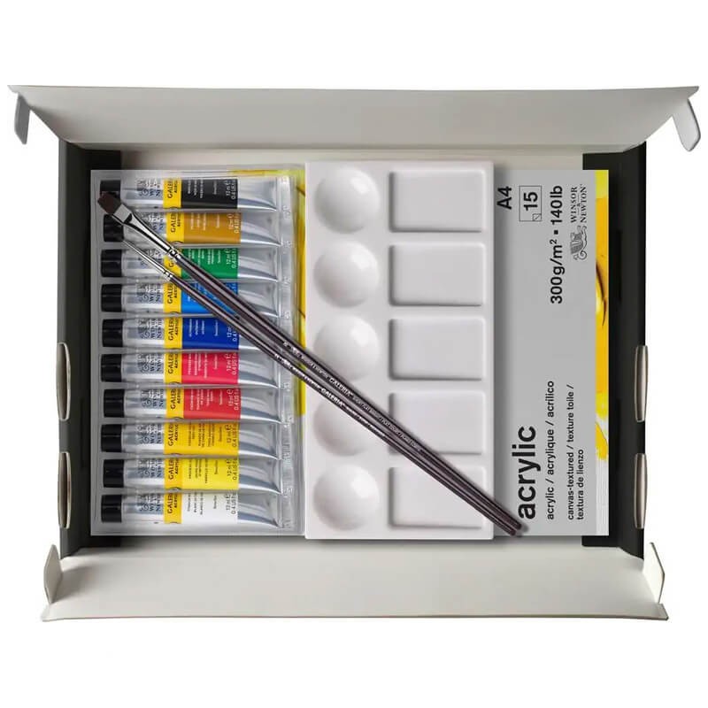 Set 10 culori acrilice Cardboard Winsor & Newton Winton