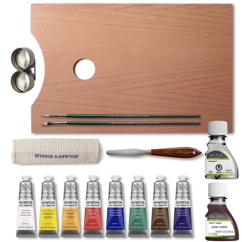 Set cutie lemn culori ulei Winsor & Newton