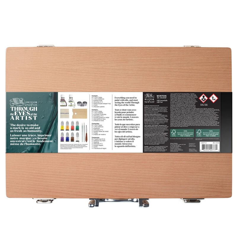 Set cutie lemn culori ulei Winsor & Newton