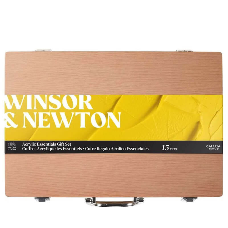 Set cutie lemn culori acrilice Winsor & Newton