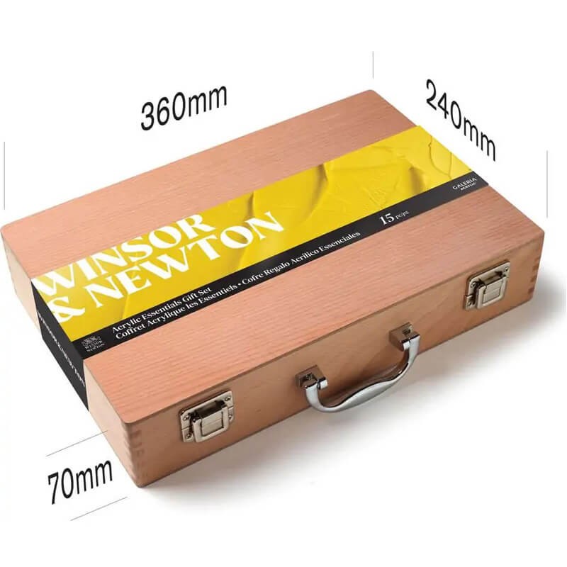 Set cutie lemn culori acrilice Winsor & Newton
