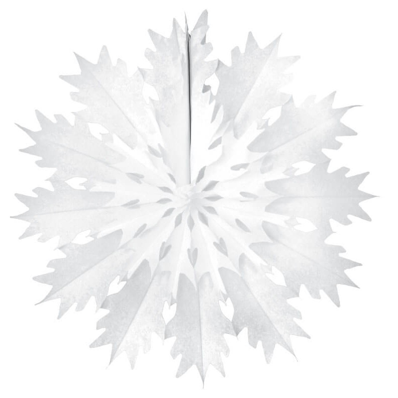 Decor hartie fulg alb