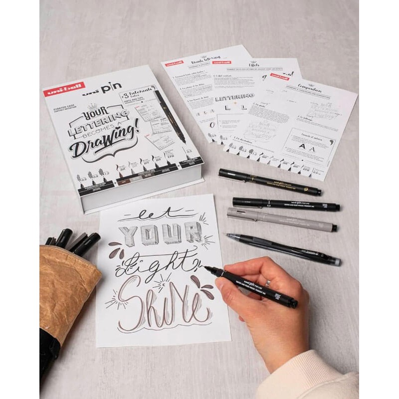 Set UNI PIN Lettering Starter Case