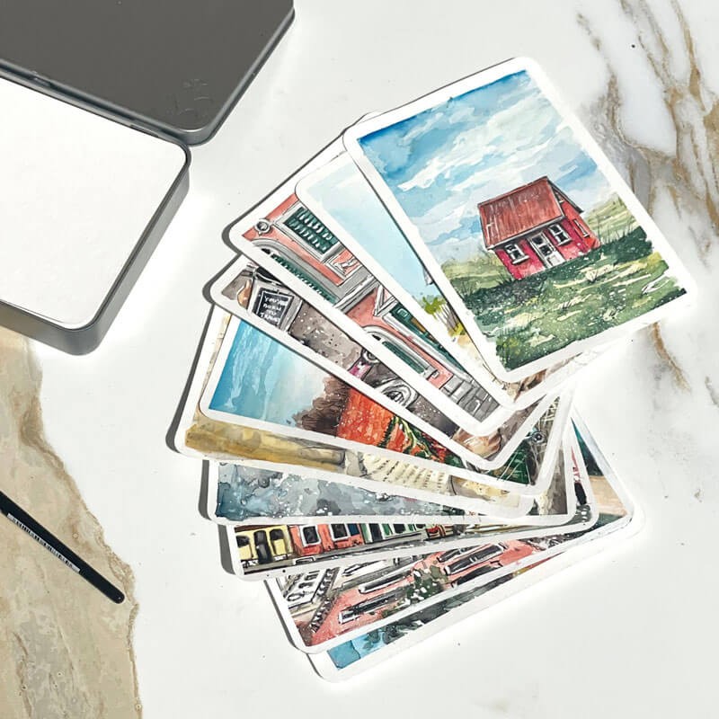 Set hartie postcard Hahnemuhle