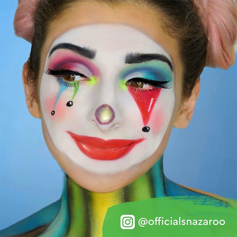 Culoare pictura pe fata White Clown Snazaroo