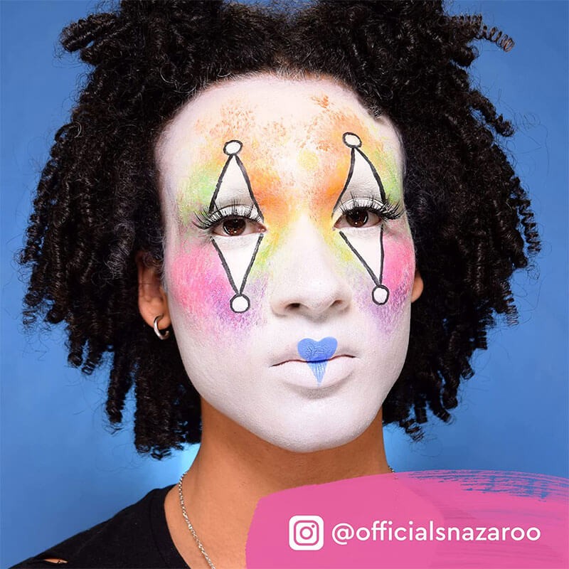 Culoare pictura pe fata White Clown Snazaroo