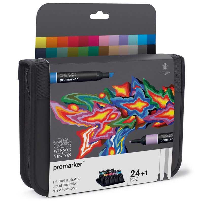Trusa 24 Promarkere Arts&Illustration Winsor & Newton