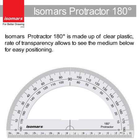 Isomars R140 Raportor semicircular Isomars - PictorShop