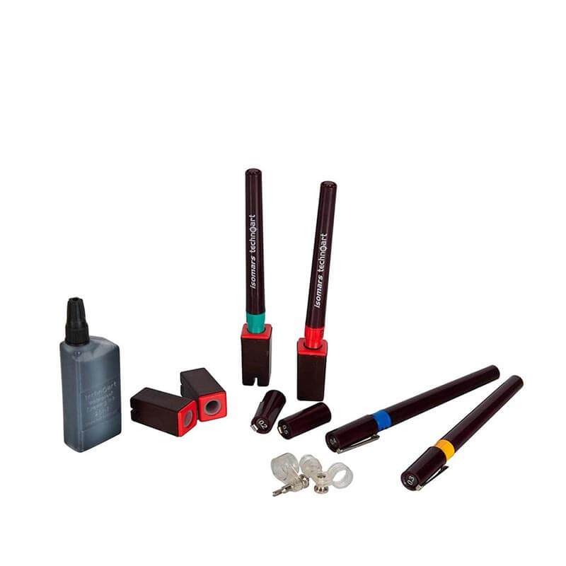 Set 4 stilouri tehnice Tehnoart Isomars