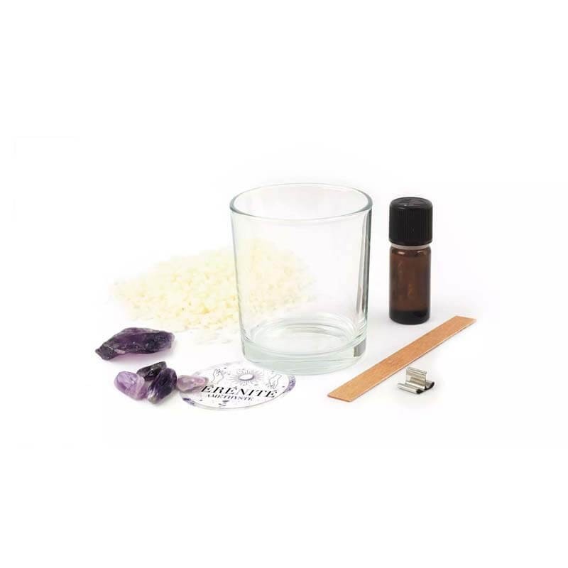 Kit lumanari litoterapie Amethiste