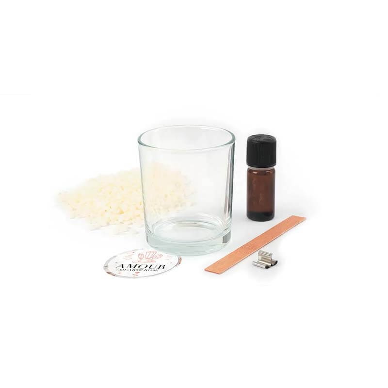 Kit lumanari litoterapie Pink Quartz