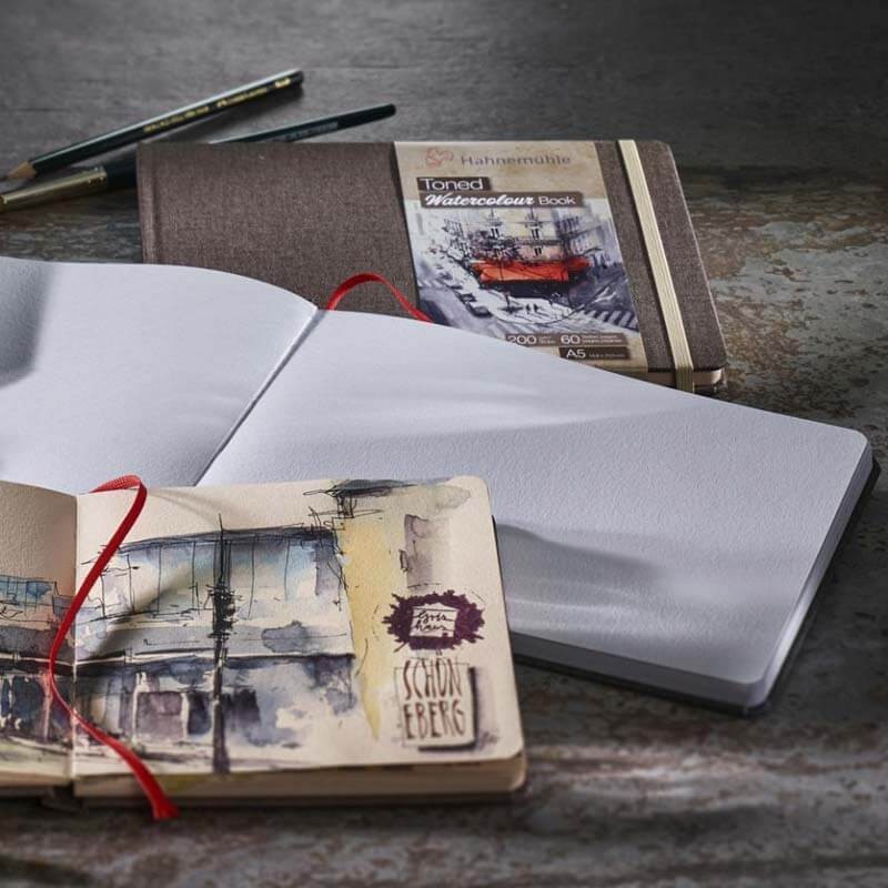 Caiet hartie acuarela Grey Hahnemuhle