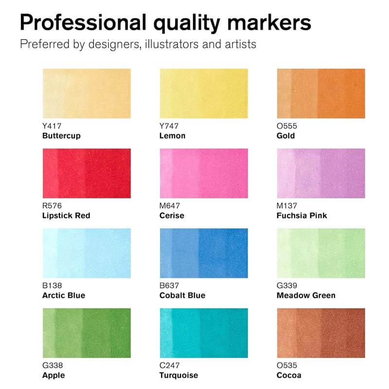 Set 12 Promarker Essentials II Winsor & Newton