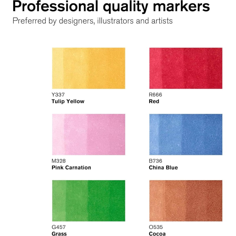 Set 6 Promarker Mid Tones Winsor & Newton