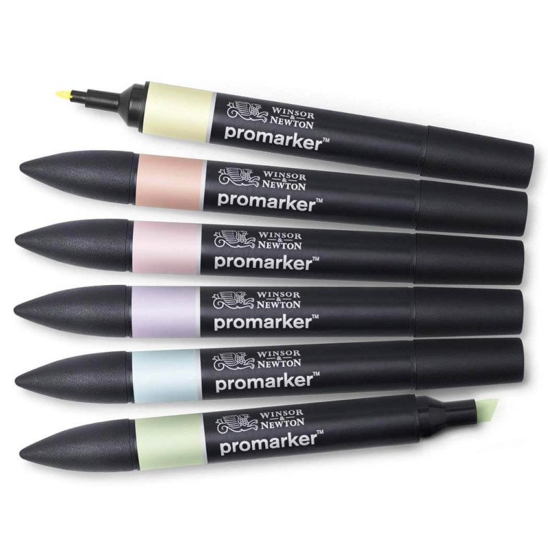 Set 6 Promarker Pastel Winsor & Newton