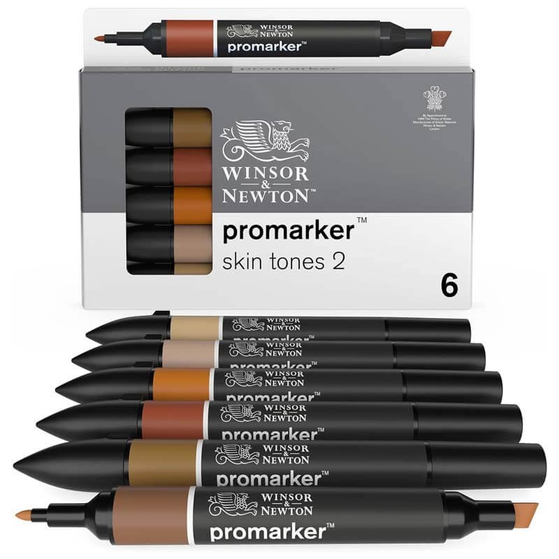 Set 6 Promarker Skin Tones 2 Winsor & Newton